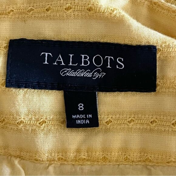 Vintage Yellow A-Line Skirt Size 8 Midi Bell Skirt - Picture 4 of 4